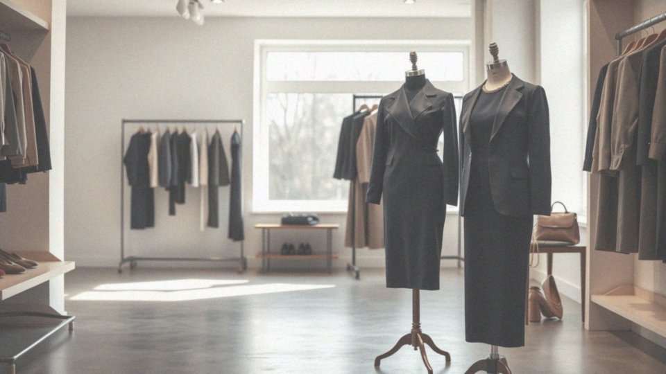 Jak stworzyć modny total look z granatową sukienką i żakietem?