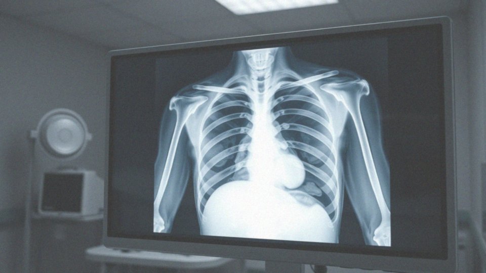 Jak wygląda opis przepony w kontekście RTG klatki piersiowej?